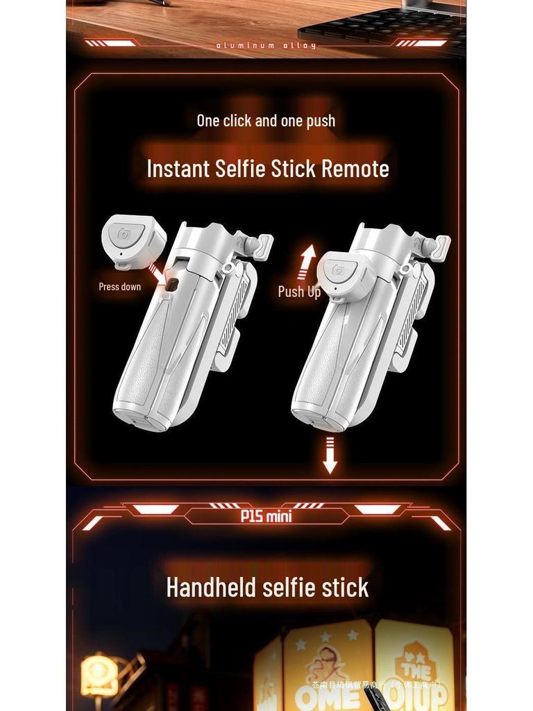 Ultra-Mini Handheld Mobile Stabilizer & Selfie Stick Tripod for Photos and Live Streaming