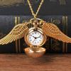 Golden Light Ball Pocket Watch with Big Wings