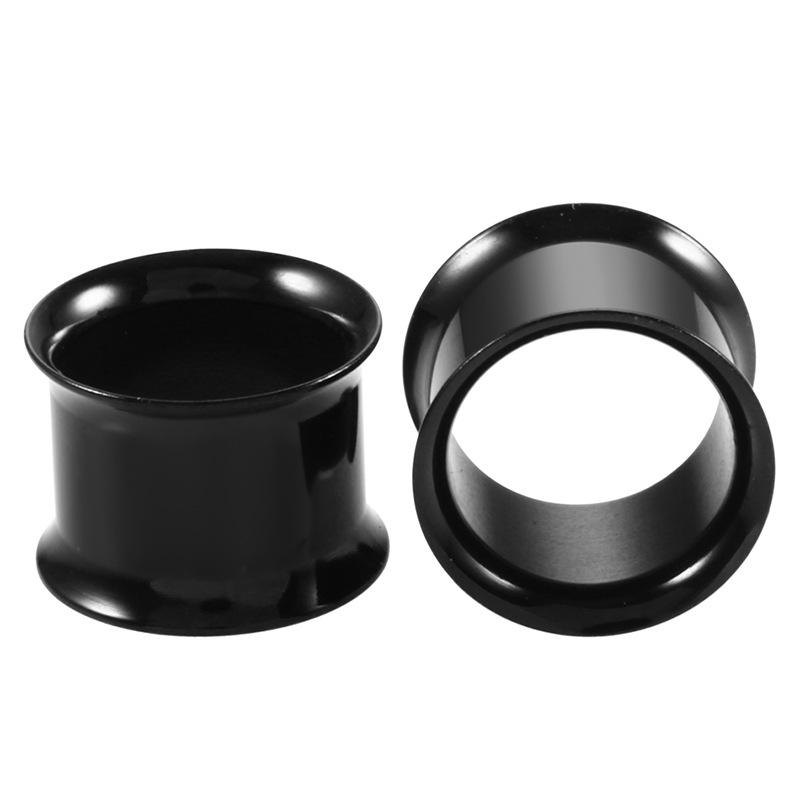 Multi-Color Double Flare Ear Gauge with 316 Stainless Steel Internal Thread