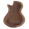 Piggy Bank Money Saving Pot Guitar Shaped Transparent Wooden for Bedroom Tabletop
