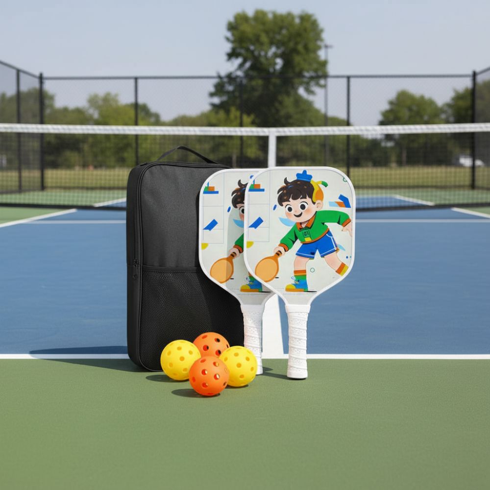 Lightweight Children's Pickleball Set Cartoon Children's Pickleball Rackets Pickle Ball Equipment