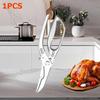 WXCOO Kitchen Scissors Stainless Steel Shears Multi Purpose Scissors with Non Slip Grip Use for Poultry Meat Bones Scissor BBQ5