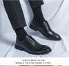 Men's Formal & Casual Autumn Leather Lace-Up Shoes with Square Toe - European & American Style, Fashionable Large Size for Office Wear