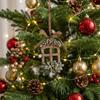 Painted Christmas Tree Decoration Pendant DIY Christmas Hanging Ornament  Xmas Party Supplies