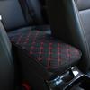 Universal Armrest Case Cover Fabric, Linen Embroidery, Breathable and Anti Slip Central Armrest Case Cover