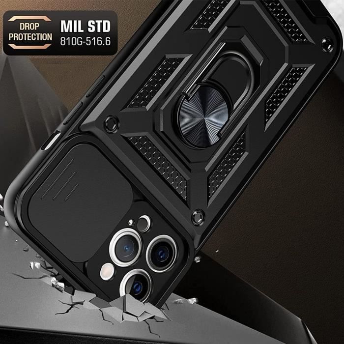 Coque - BOOLING - iPhone 14 Pro Max - Antichoc - Protection Caméra - 2 Verres Trempés