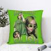 BBillie EEilish Singer Square Pillow Case Cushion Cover Custom Polyester Decor Pillowcase for Home 18