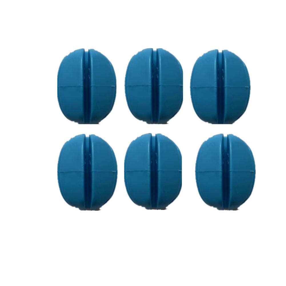 6pcs Silicone Fishing Rod Holder Straps 5 Hole Lightweight Fishing Tackle Ties Fishing Accessories