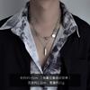 Neutral Style Niche Design Titanium Steel Zircon Pendant Necklace Male Versatile Couple Hip Hop Cuban Chain Collarbone Chain