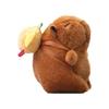 Hamburger Capybara Toast Keychain Cute Cartoon Girl Backpack Hanging Plush Doll
