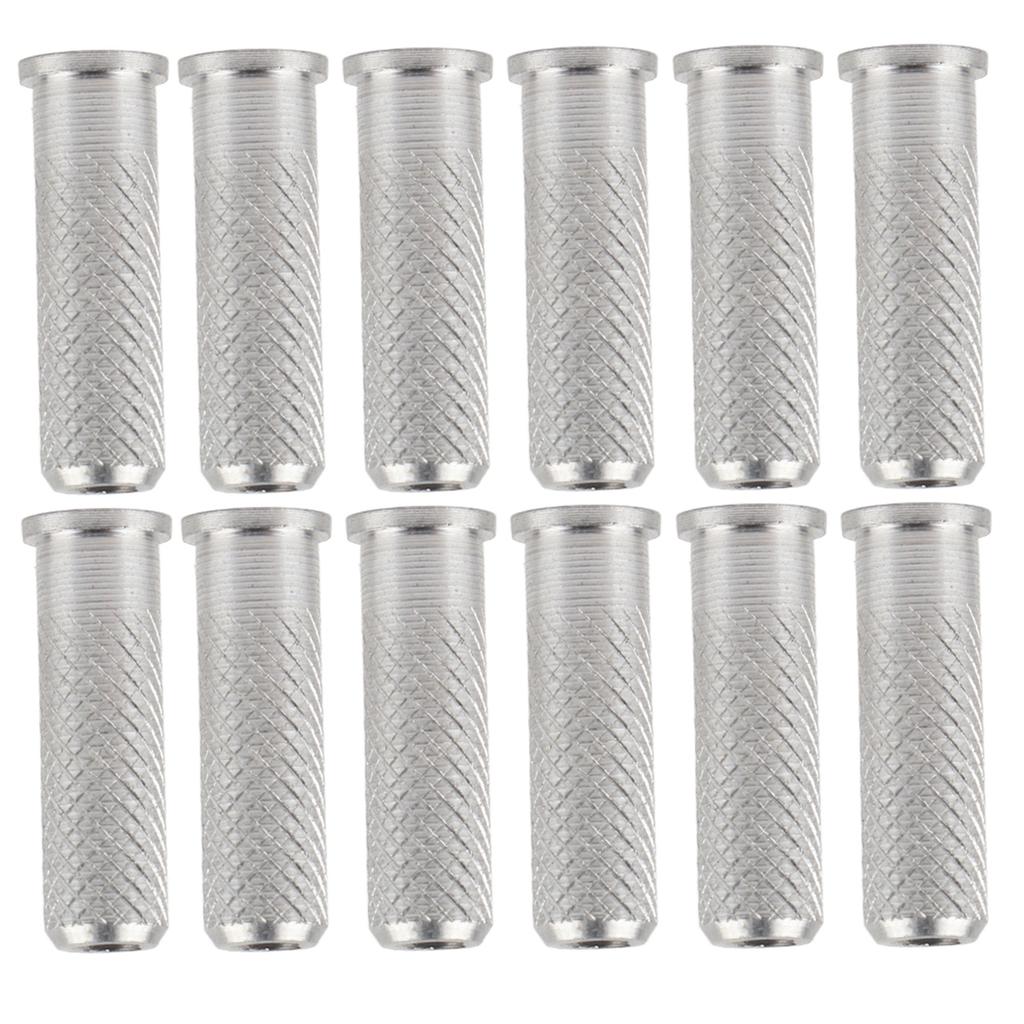 12pcs Replacements Archery Base Aluminum Inserts for Carbon Arrows 6.2mm