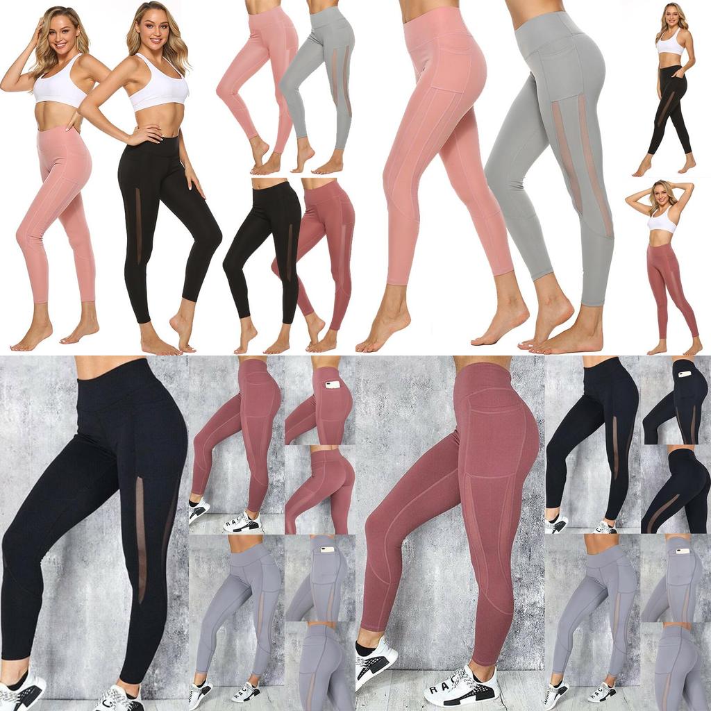 High Waist Fitness Leggings For Women With Side Pockets And Supportive Elastic Fit