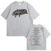 Maglietta da rapper Cactus Jack con grafica dell'album UTOPIA, maglietta hip hop da uomo in puro cotone, maglietta casual oversize da uomo, streetwear