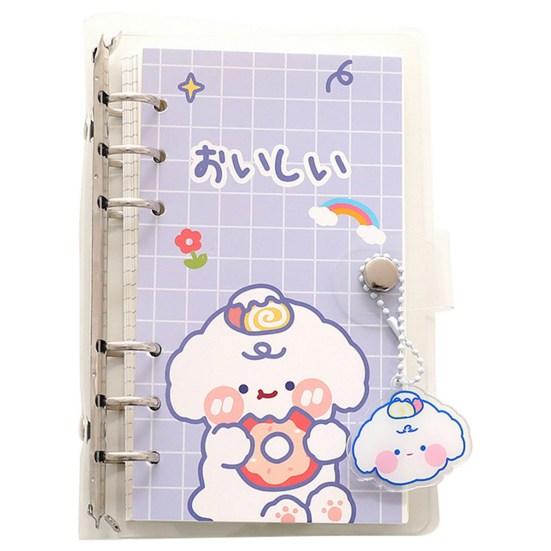 1 Set Scrapbook Notebook Refillable Loose Leaf Detachable Thickened Paper No Ink Bleeding Smooth Writing 100 Sheets Diary Notebook School Accessory