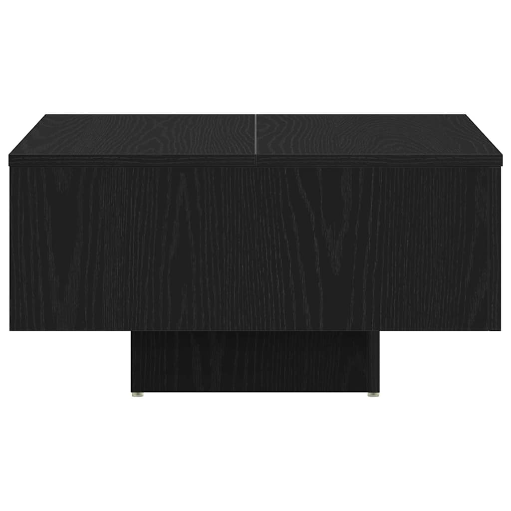 Coffee Table Black Oak Look 60 X 60 X 31.5 Cm Engineered Wood