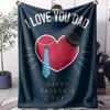 Father's Day Throw Soft Flannel AC Blanket Lightweight Summer Nap Throw Cozy  Blanket for Sofa Bed Travel Home