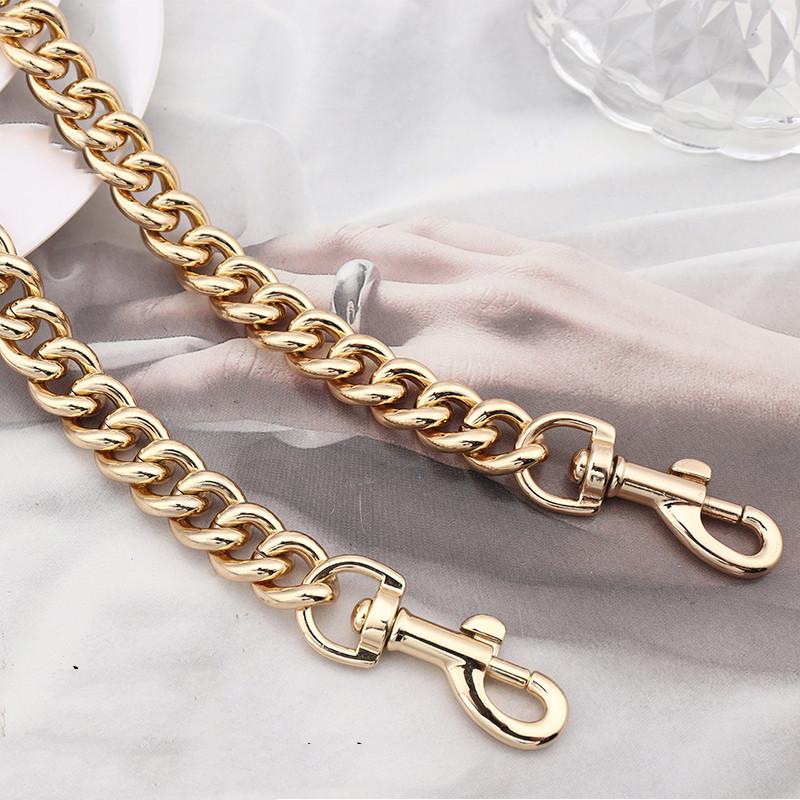 Aluminum Chain Strap Bag Silver Gold Metal Chain 13mm Designer Shoulder Bag Chain Replacement Accessories Hardware 120cm