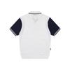 Onoff Men S Color Block meSh Back Short Sleeve Sweater Of2713ga White