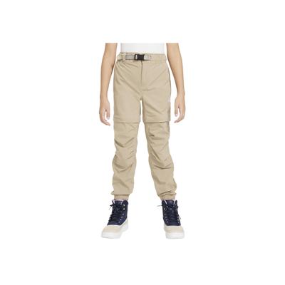 Kids Repel Hike Convertible Pants Solid Front Zipper Long Casual Pants Kids Pants Khaki FD3150-247