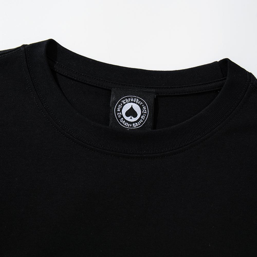 2030 Summer Thrasher Skateboard Magazine Letter Print T-Shirt Men Women Oversized Cotton Short Sleeve Casual Streetwear Tee Top