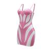 Women's Fashion Halter Sexy Hot Drill Dress Party Bag Hip Dress