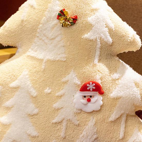 Christmas Tree Plush Pillow Cartoon Stuffed Toy Soft Sofa Cushion Holiday Home Decoration for Couch Bed
