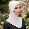 Damen Überkreuzte Stirn Hijab Schal Muslim Jersey Innen Hijab Abdeckung Kinn Einfarbig Sofort Hijabs Islamische Weiche Kopftücher