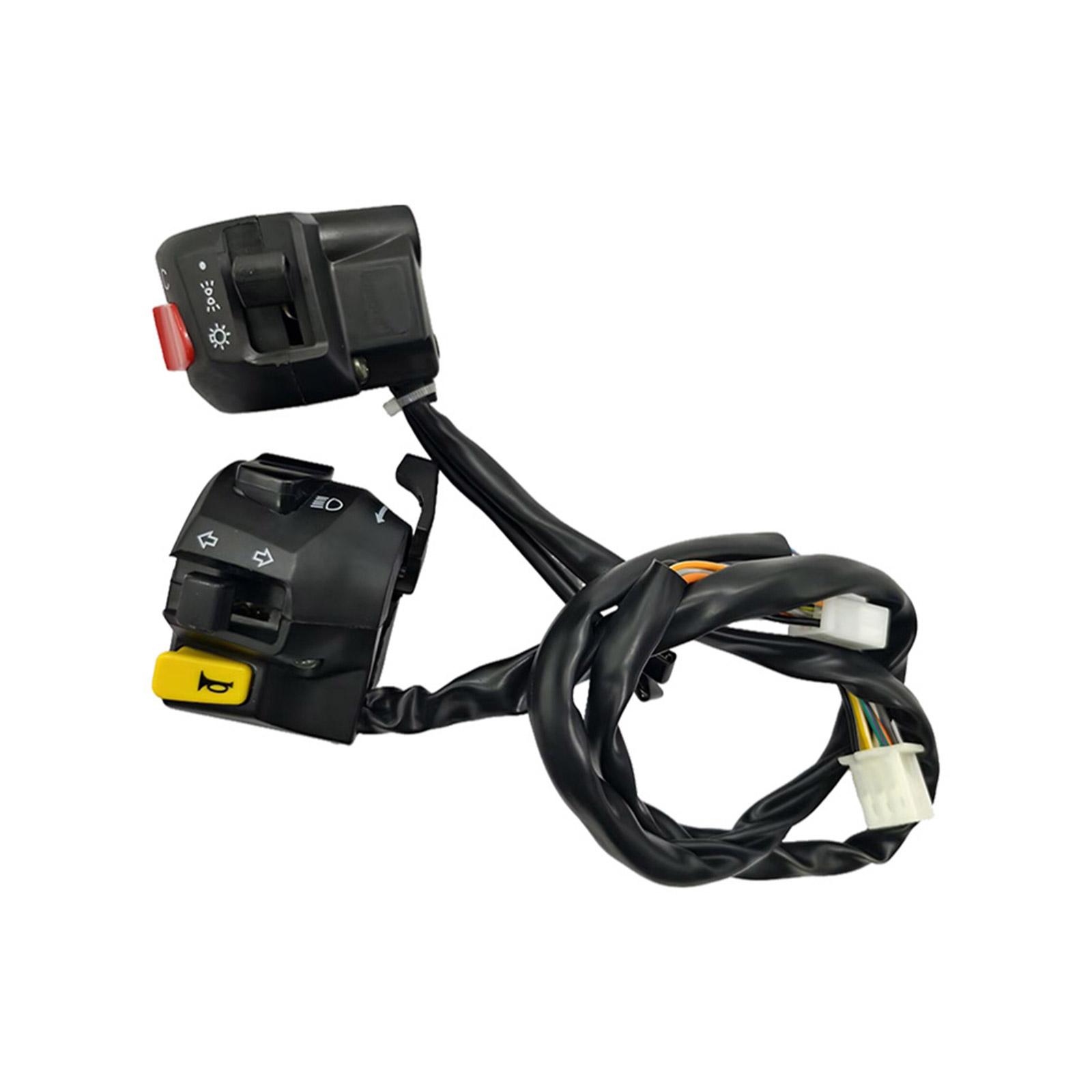 

Waterproof Motorcycle Handlebar Control Switch ABS Handle Switch Simple Installs for Commuting & Long Distance Travel 1