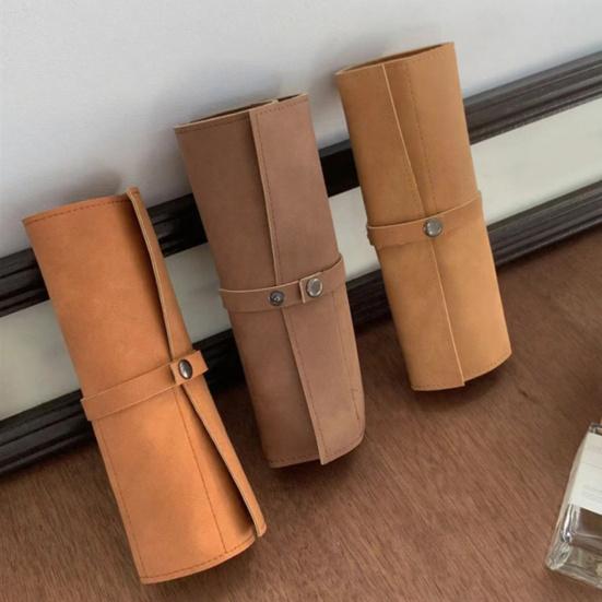 Watch Straps Storage Bag Imitation Leather Holds 5 Straps Watch Strap Storage Pouch Multi-compartment Watch Band Organizer