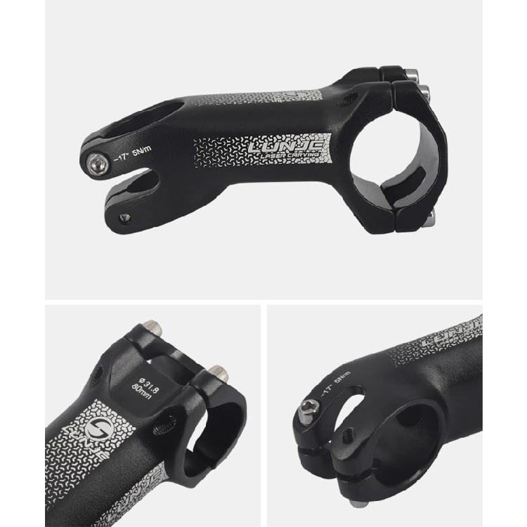 Schwarzer Downhill-Vorbau Ultraleichter Fahrradvorbau Passend für die meisten MTB-Rennrad-Falträder