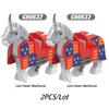 MOC Medeival Knights Horse Building Blocks Crow Wolf Warhorse Eagle Lion Green Dragon Warrior Bricks Toys Kids Gift