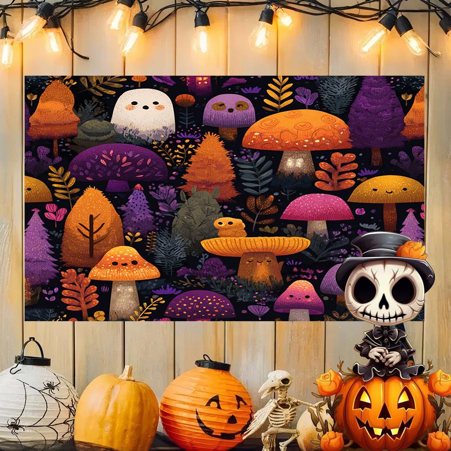 Cute Halloween Jesus Background Cloth Hanging Cloth Bedroom Bedside Decorative Wall Cloth Rental Dormitory Tapestry