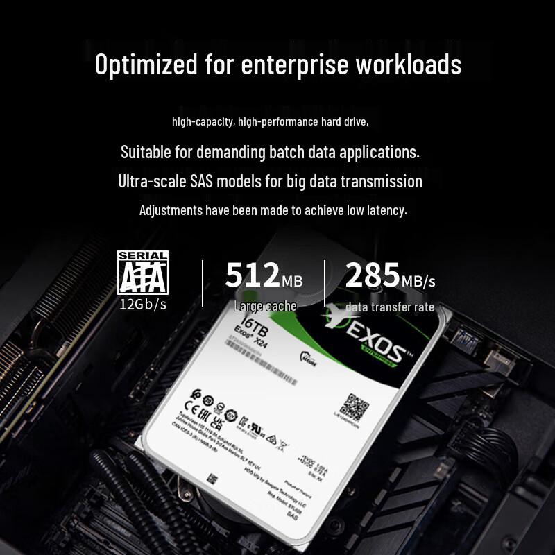 Seagate Exos 16TB Enterprise SAS Hard Drive