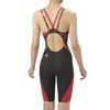 Arena Racing Spats Half for Black X Red S One-Piece (Open Back, Leg) Women, (BKRD)