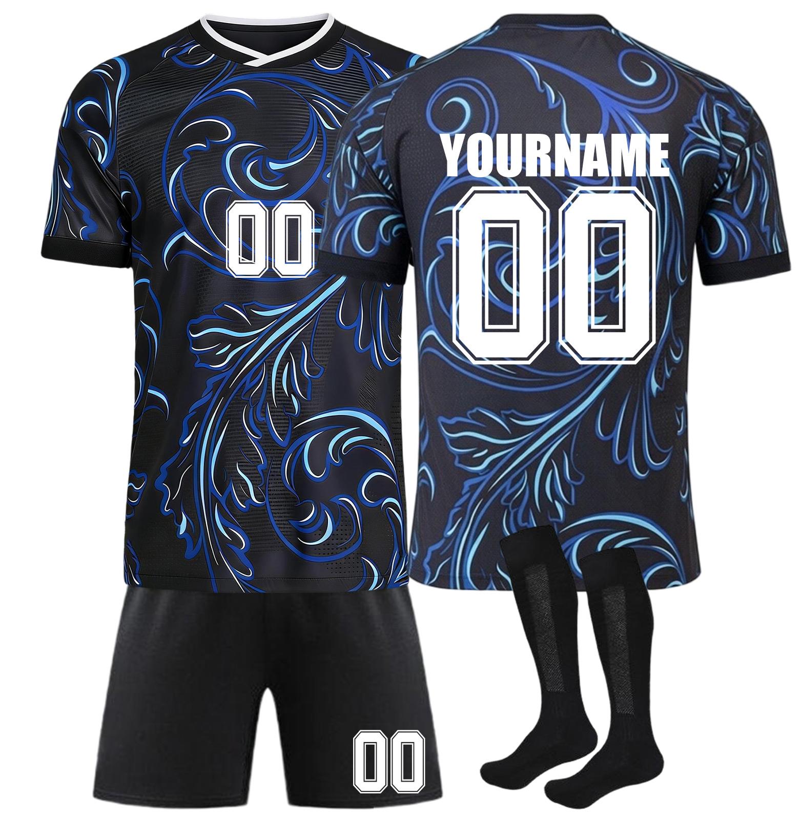 DIY Children s And Adults  Soccer Three Piece Set 18 тёмно-синий