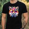 T-Shirt Herren Tier mit Sonnenbrille Motiv Baumwolle Größe XS bis 5XL