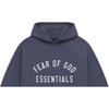 Fear of God Essentials Fleece Cropped Hoodie Marine Women Tops Blue 192HO247354FW