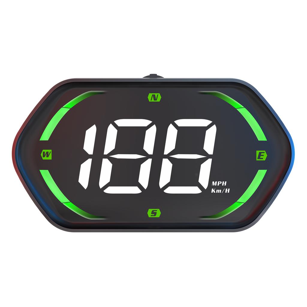 Car Hd-Up Display, GPS meter With MPH/ , Overspeed Alarm, Auto Brightness Adjustment, Plug and Play for All Vehicles