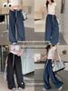 2026 Spring/Summer Retro American Style Patchwork Wide Leg Casual Long Pants