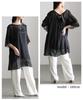 Lace Point Sheer Tunic with Back Ribbon Top Short Sleeve Lace Flared Layered Look Black Free Size Black - Women's - Sleeves, Sleeves, - -