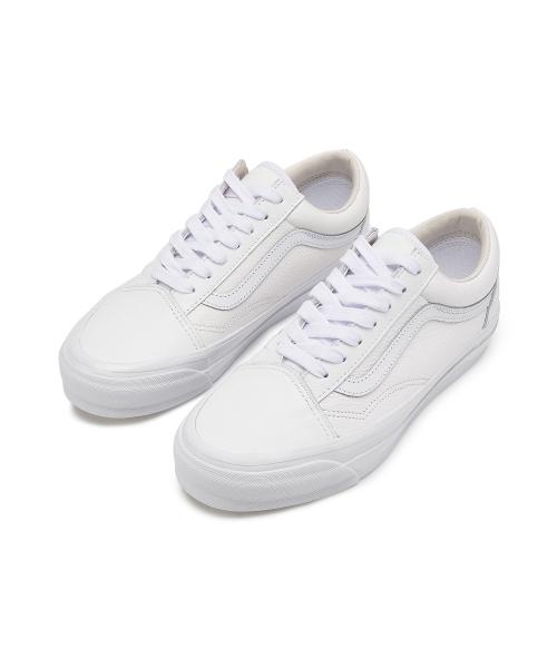 [Vans] Premium Old Skool LX - (Leather) White VN000CQDWWW1