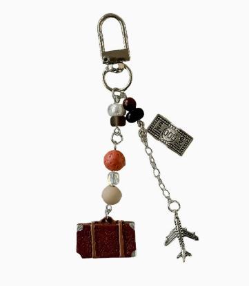 Retro Creative Phone Charm Backpack Ornament One Size