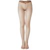 Women Hollowout Sheer Fishnet Tights Stockings Low Cut V Waist Shimmering Metallic Pantyhose Leggings Party Hosiery