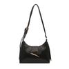 Solid color soft surface underarm bag women's  new fashion trendy personality simple shoulder bag versatile messenger bag