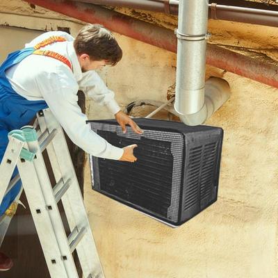 Mesh Window Air Conditioner Cover U-Shape Mesh Cover For Outdoor Air Conditioner Professional Grade Prevents Clogging AC