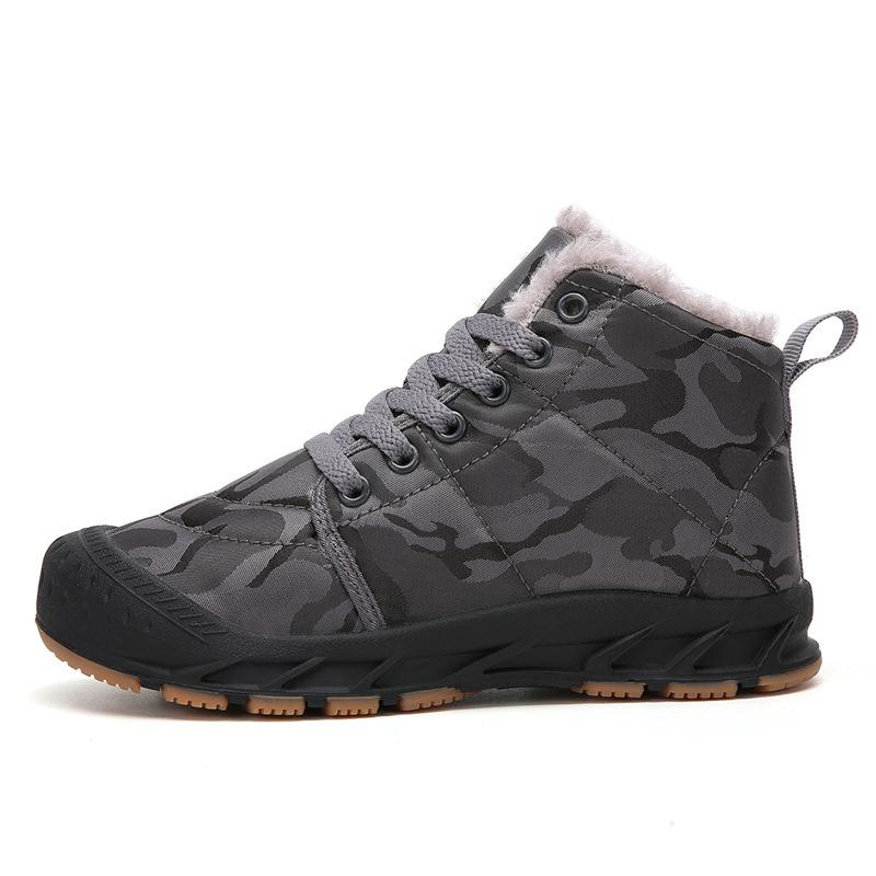 

Fashion autumn and winter new children s high-top outdoor snow boots velvet warm cotton shoes trendy fashion classmate male 38