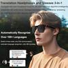 Translator Glasses AI 144 Languages Bluetooth Translation Sunglasses Chat Intelligent Real-time Voice Rssistant Smart Glasses