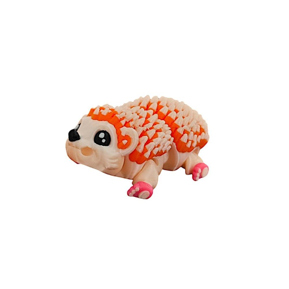 

Cartoon Hedgehog Sculpture Realistic 3D Printed Hedgehog Toy Birthday Gift оранжевый
