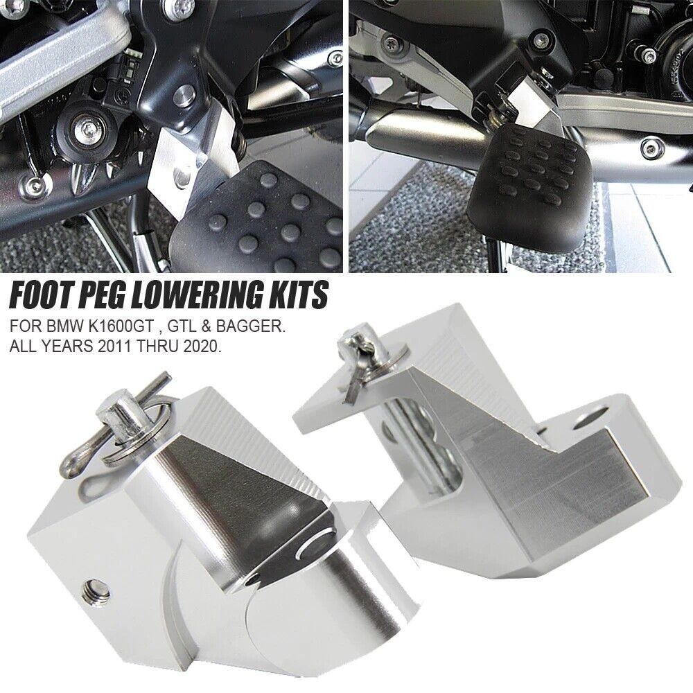 Pair Motorcycle Driver Foot Peg Lowering 1.5  Kit For BMW K1600GT/GTL/Bagger