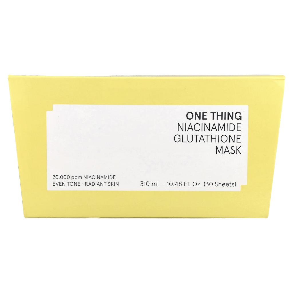 Niacinamide Glutathione Beauty Mask, 30 Sheets, 310Ml(10.48Fl Oz)